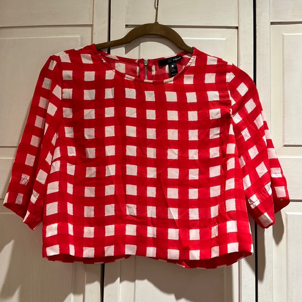 Gingham crop top